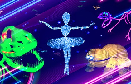 Представление световых кукол