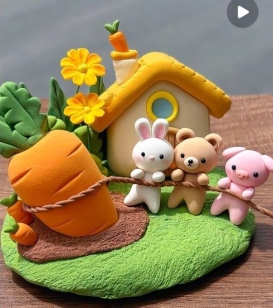 Мастер-класс по лепке из воздушного пластилина.