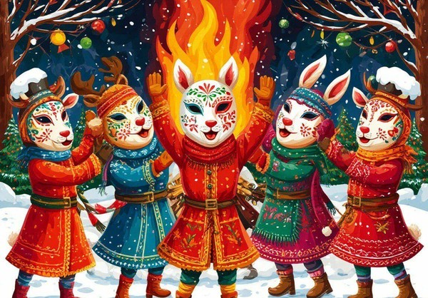 Фольклорные посиделки «Коляда. Задорные маски»