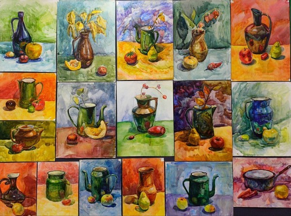 Выставка «Этюд натюрморта акварелью»