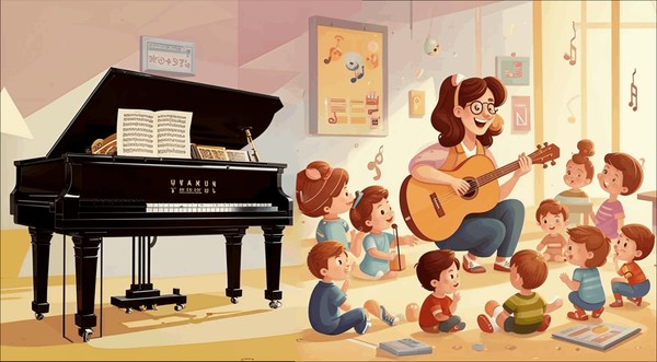Музыкальные занятия «Академия музыки» для детей от 4 до 6 лет