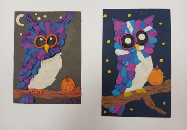 Выставка развивающего отделения 6 – 8 лет на тему «Совы»