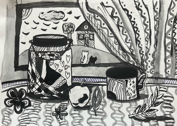 Выставка работ «Волшебная линия»