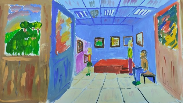 Выставка работ учащихся школы «Библиотека»