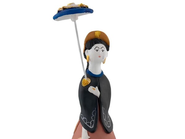 Цифровая 3D-модель тульской городской игрушки «Дама с сумочкой»