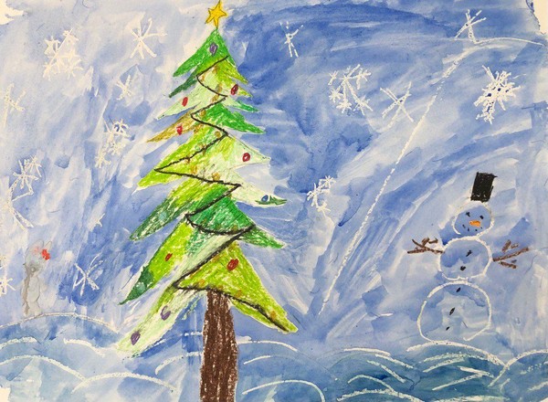 Виртуальная выставка «Зима в рисунках»