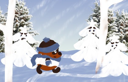 Винни Пух идет за елкой. Елки против