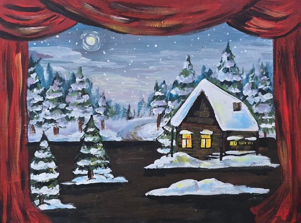 Мастер-класс «Создание эскиза сценографии зимней сказки»