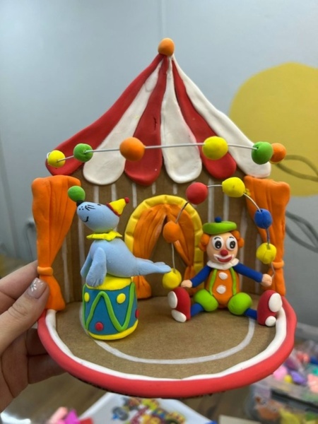 17.01 в 12.00 Мастер-класс для детей по лепке "Цирк".