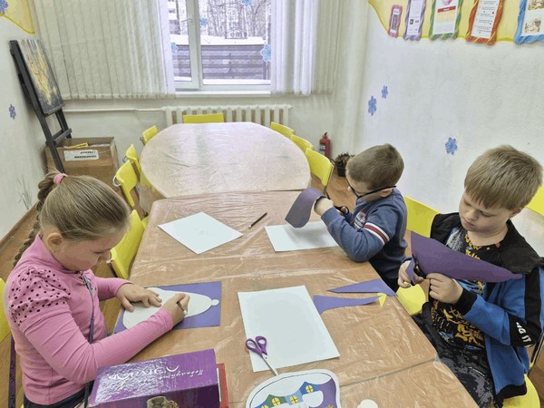 Мастер-класс по аппликации из цветной бумаги «Крещение»