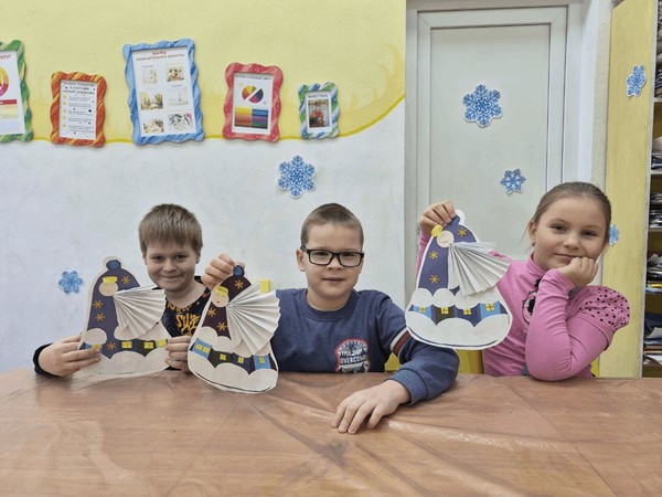 Мастер-класс по аппликации «Снеговичок»