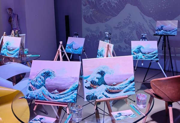 Мастер-класс по живописи «Большая волна»