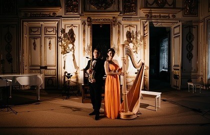 Рождественский вечер с арфой и саксофоном