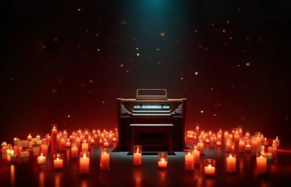 Эйнауди на органе при свечах