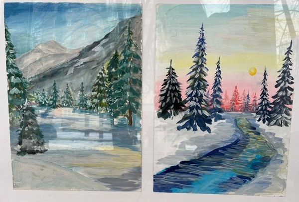 Выставка работ обучающихся художественного отделения