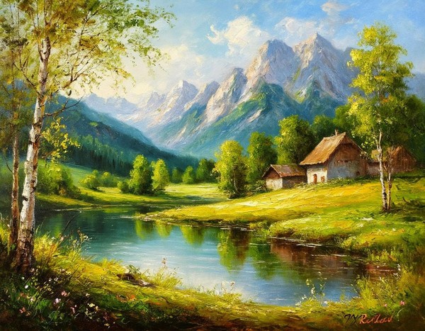 Мастер-класс «Создаем живописный пейзаж»