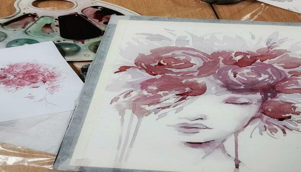 Картина вином