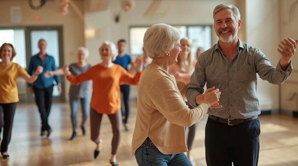 Танцевальный марафон в рамках проекта «Сибирское долголетие»