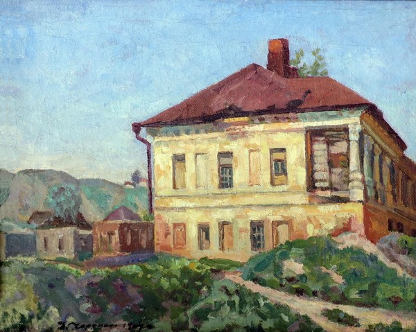 История экспоната «Картина «Дом деда А.В. Кольцова на Чижовке»