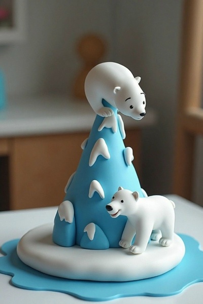 Мастер-класс для детей по лепке "Белые медведи".