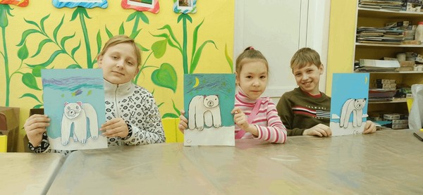 Мастер-класс «Мишка на льдине»