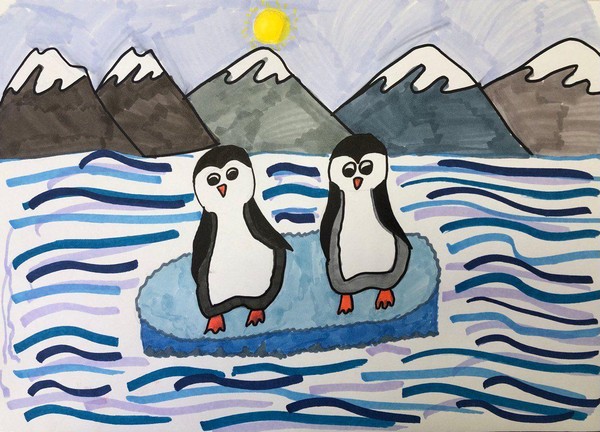 Виртуальная выставка «Пингвины на льдине»
