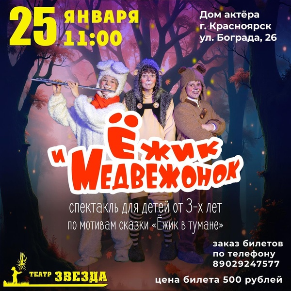 Спектакль "Ёжик и Медвежонок"