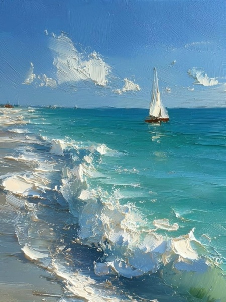 25.01 в 13.00 Матер-класс "Морской пейзаж", масло.