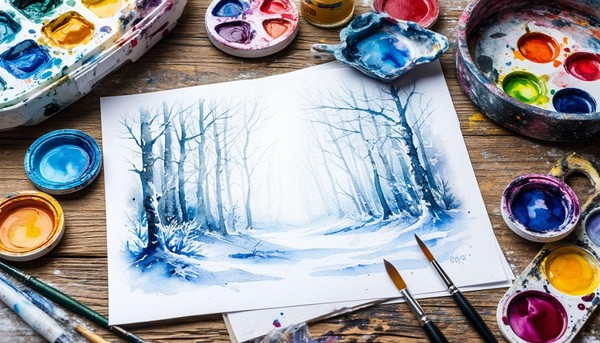 АРТ-Практика «Акварельный мороз»