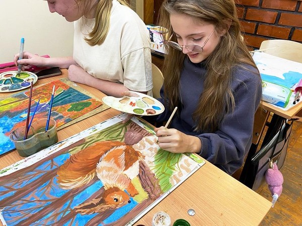 Творческое занятие по станковой композиции «Написание животного»