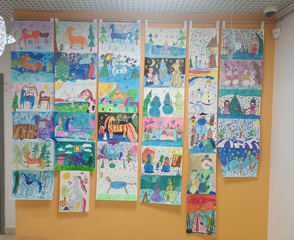 Зимние лошадки