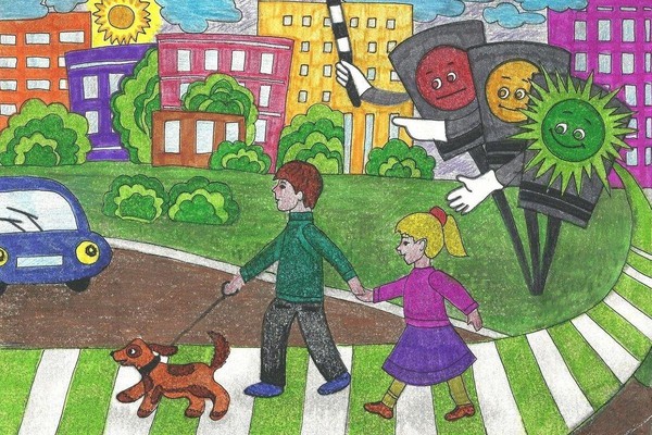 Конкурс рисунков и плакатов «Правила дорожного движения»