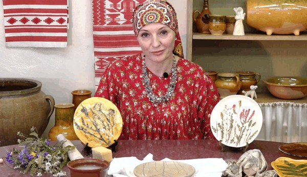 Мастер-класс «Тарелка, травы»