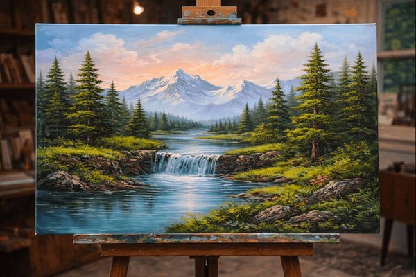 Мастер-класс «Пейзаж в быстрой технике»