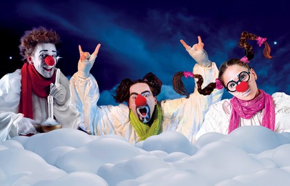 Облачные клоуны. Новогоднее шоу «Сны Снегурочки»
