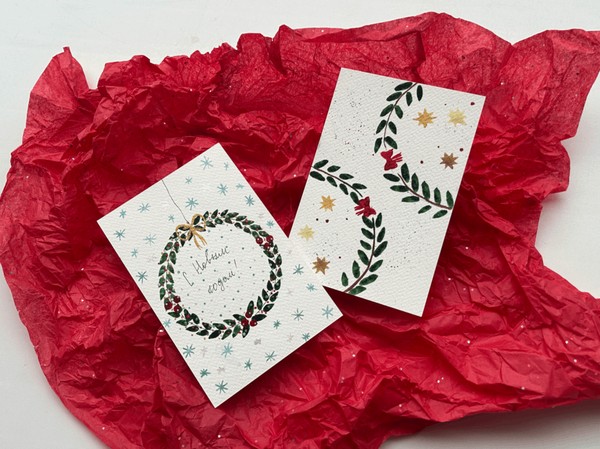 Мастер-класс по изготовлению новогодней открытки