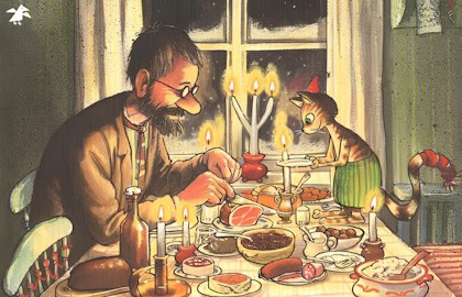 Новый год в домике у Петсона