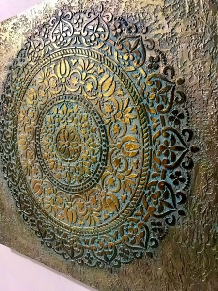 3.01 в 11.00 Новогодний мастер-класс "Мандала", паста + акрил.