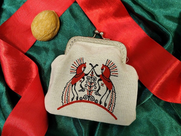 Сумочка с мезенской росписью