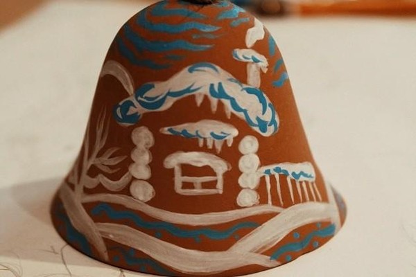 Новогодний сувенир колокольчик