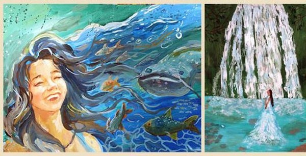 Выставка детских рисунков «Сказка о речке Голубоглазке жемчужине Крыма»