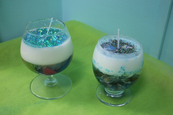 Создание двух свечек к Новому году