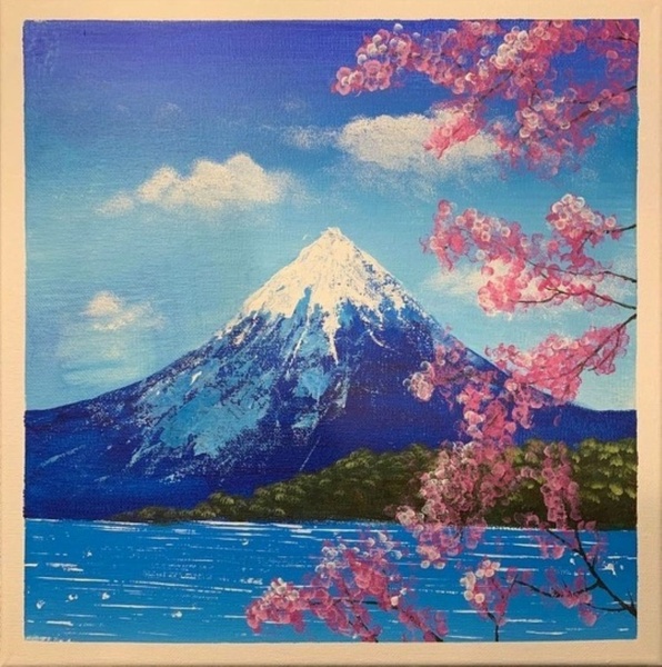 Мастер-класс для детей "Весенний пейзаж", акрил.