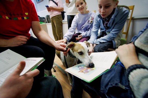Хвостатые чтения и обнимашки с собаками