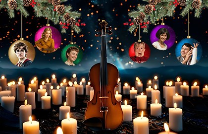 Новогодний вечер при свечах