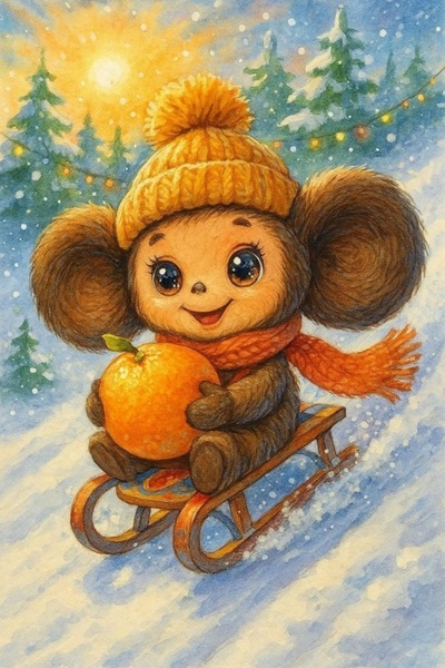 Новогодний мастер-класс для детей "Чебурашка"