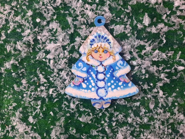 Мастер-класс по росписи по дереву «Снегурочка»