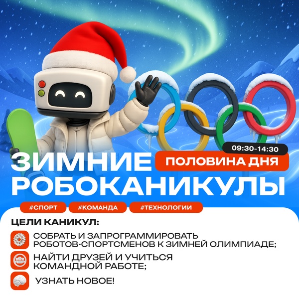 Зимние робоканикулы. Проект «Олимп-2026»