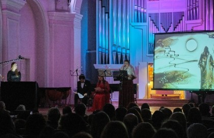 Рождественский вертеп на песке