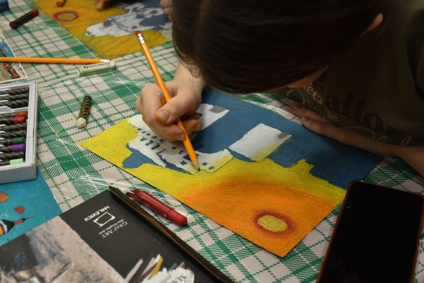 Мастер-класс «Путешествие по городу» по мотивам работ Валерия Кокурина